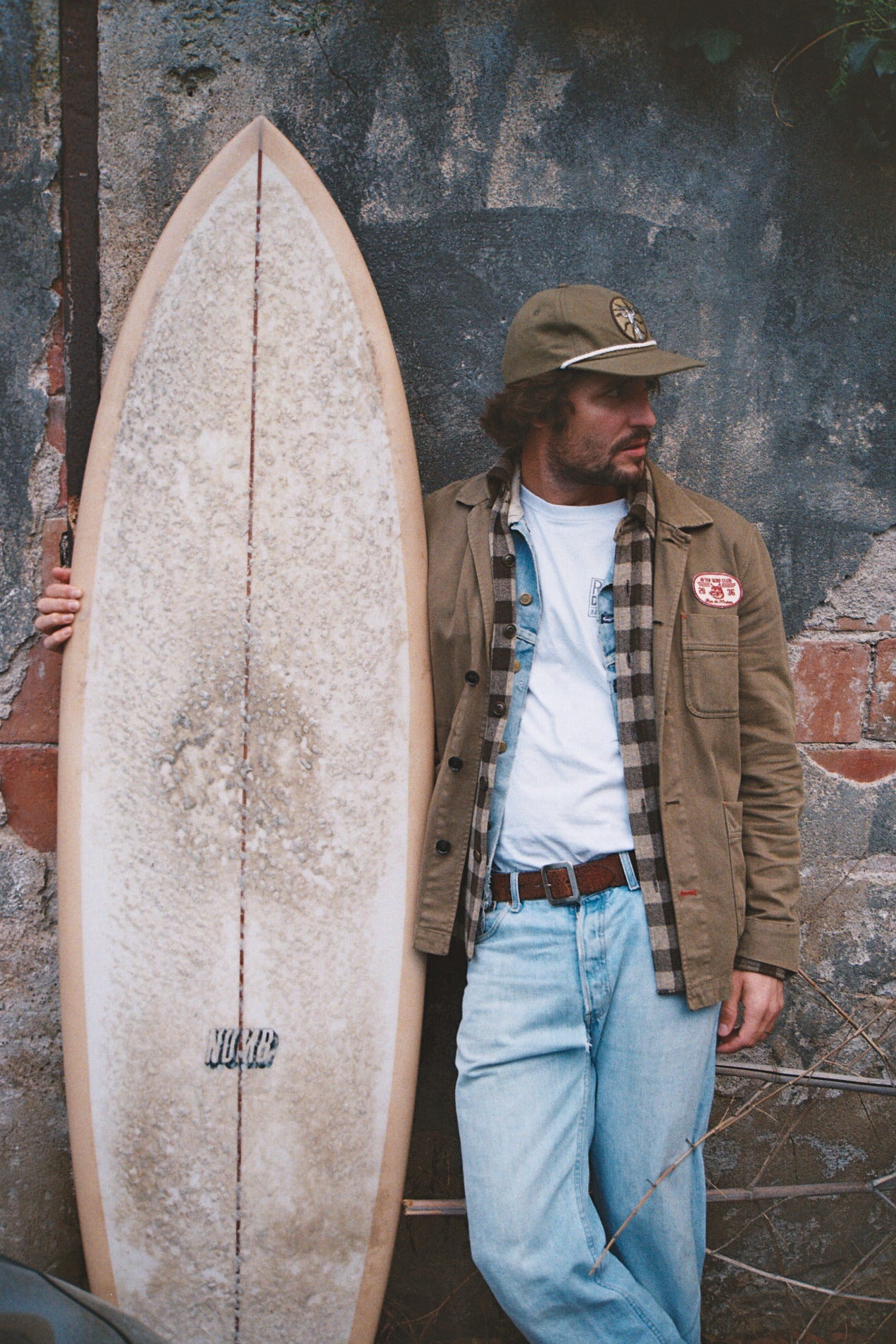 Cap - Single Fin - Khaki Coton