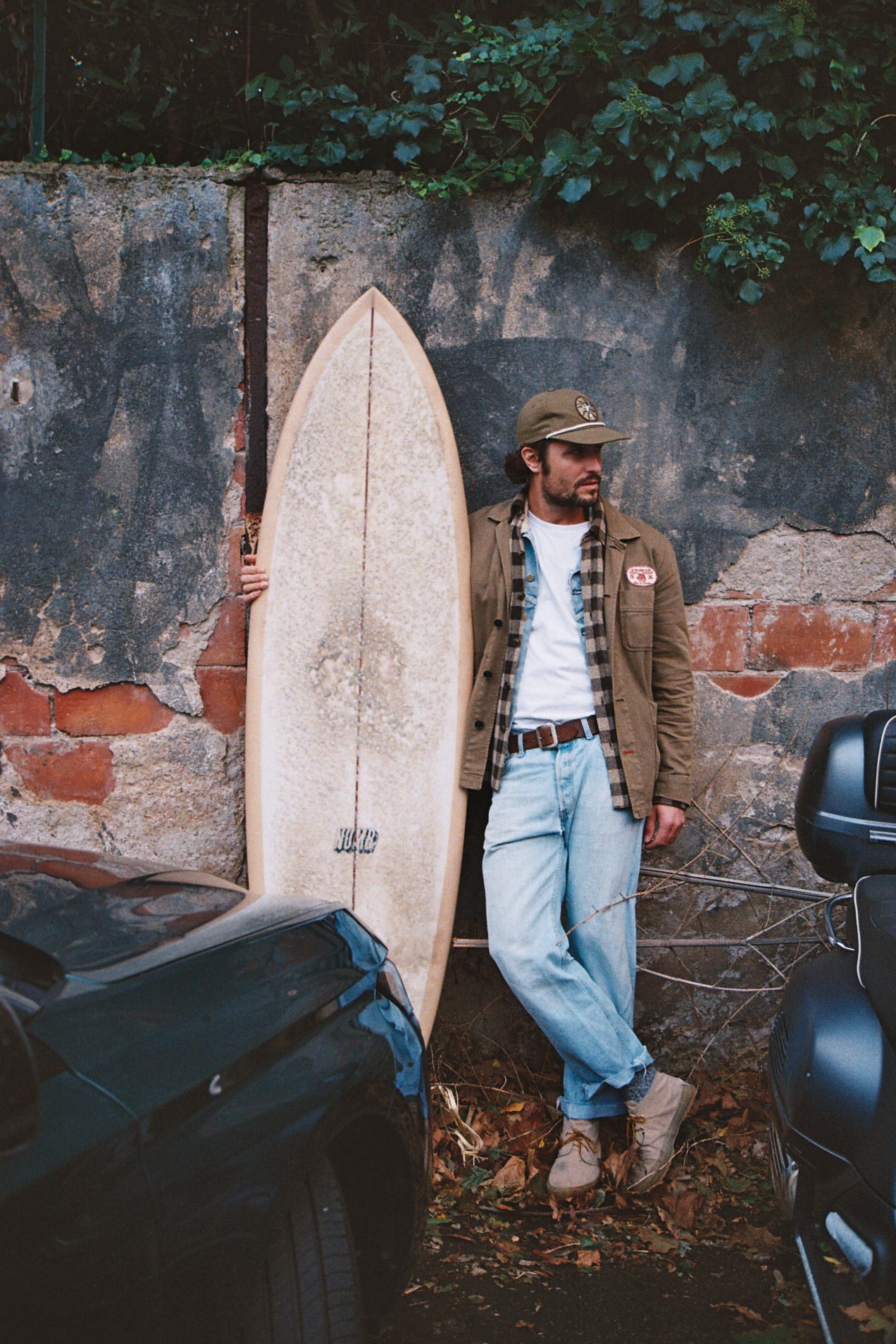 Cap - Single Fin - Khaki Coton