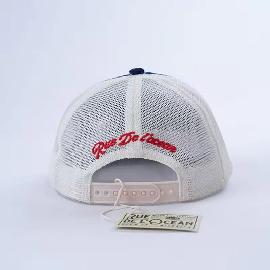 Corduroy Trucker Cap - Rue de l'océan - Navy