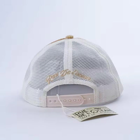 Corduroy Trucker Cap - Rue de l'océan - Beige