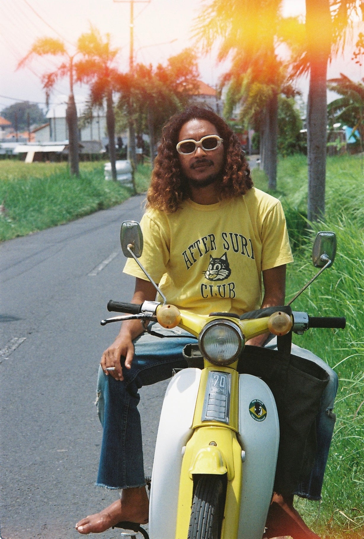 Heavy Tee - After Surf Club - Yellow - "Boxy style"