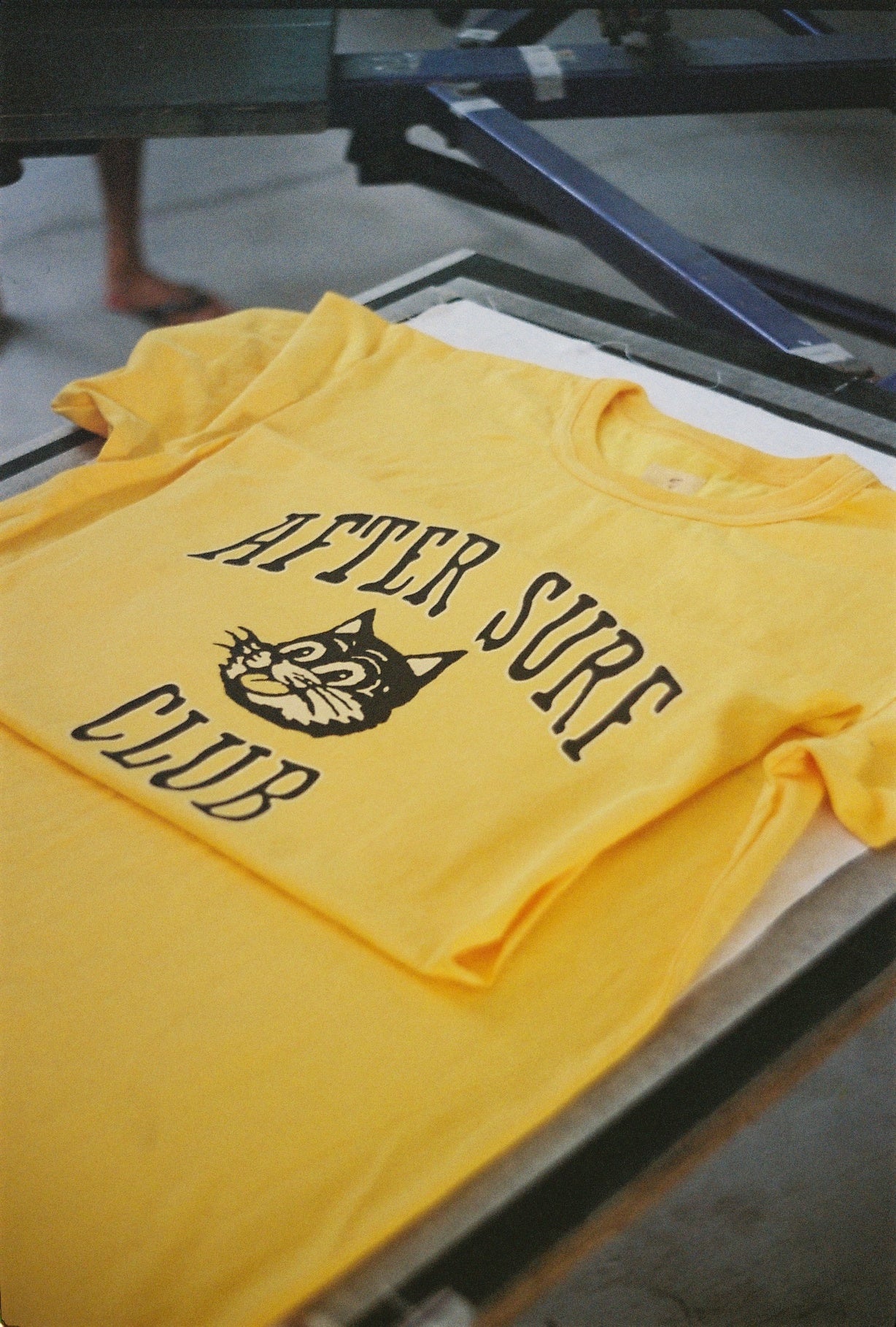 Heavy Tee - After Surf Club - Yellow - "Boxy style"