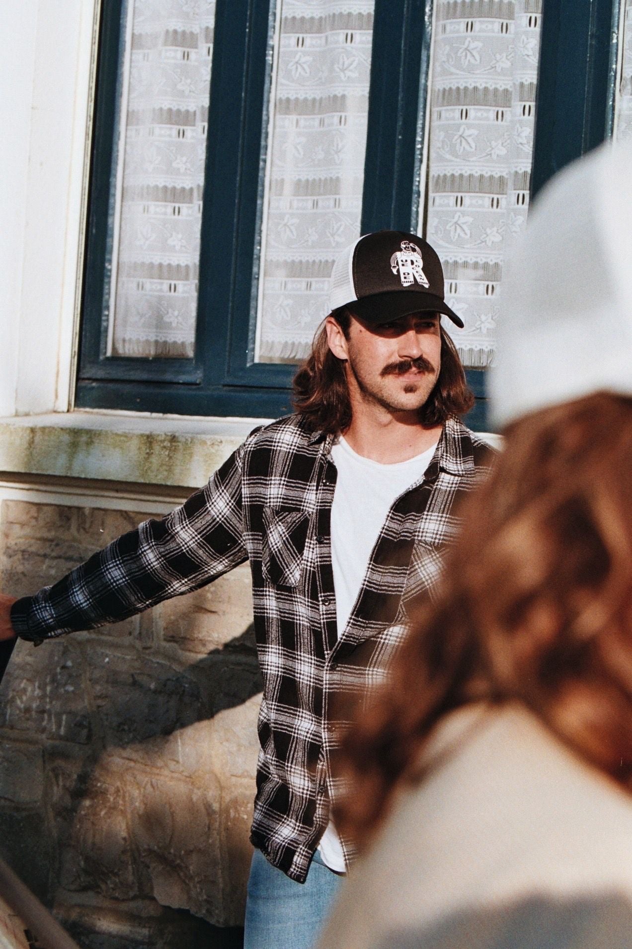 Trucker Cap - "R Man" - Black