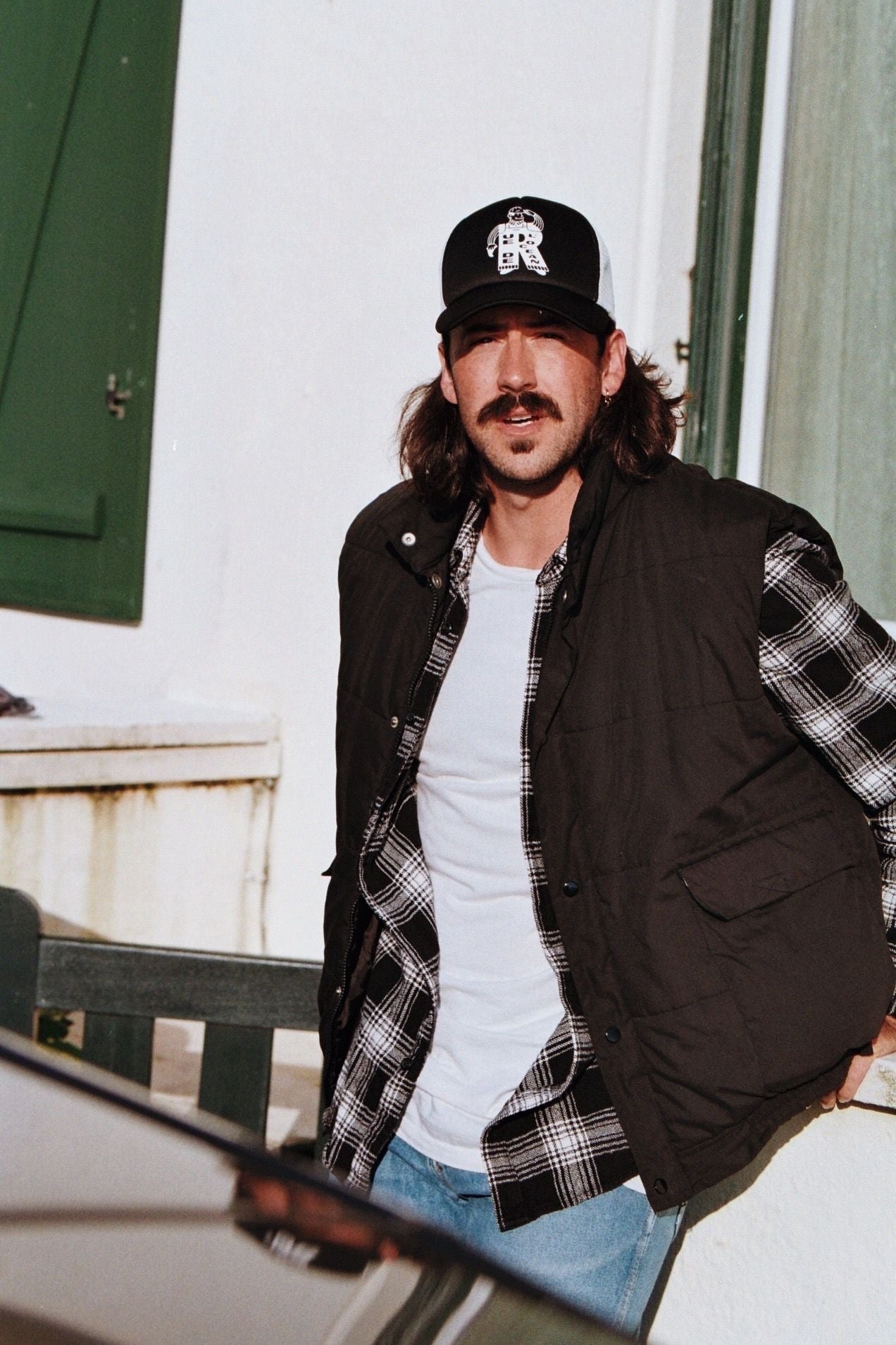 Trucker Cap - "R Man" - Black