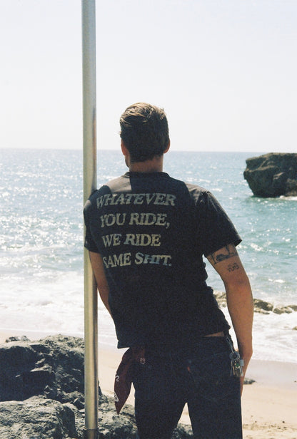 Heavy Tee – Whatever You Ride | Limited Edition-  Dusti Black