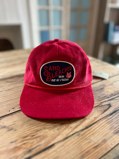 Cap Sand Bleached Red Cord