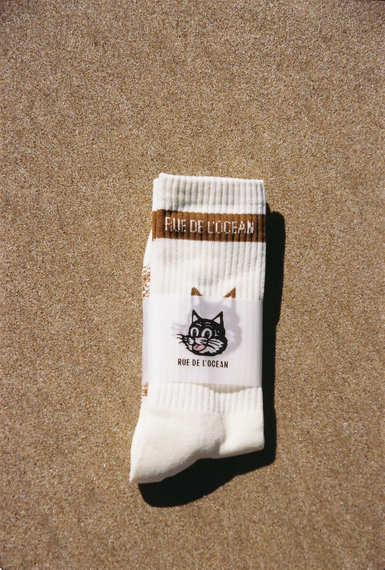 Pack of 2 Socks - Meooww - Cream and Chocolate