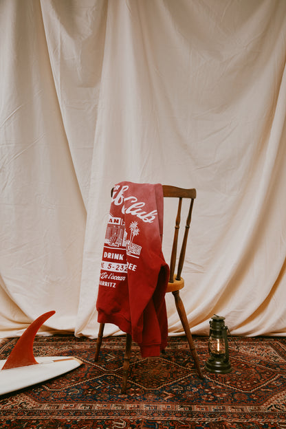 Heavyweight Hoodie - Sun-Dyed Red