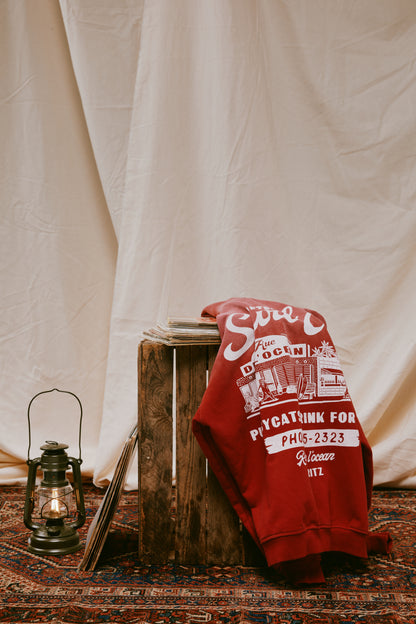 Heavyweight Hoodie - Sun-Dyed Red