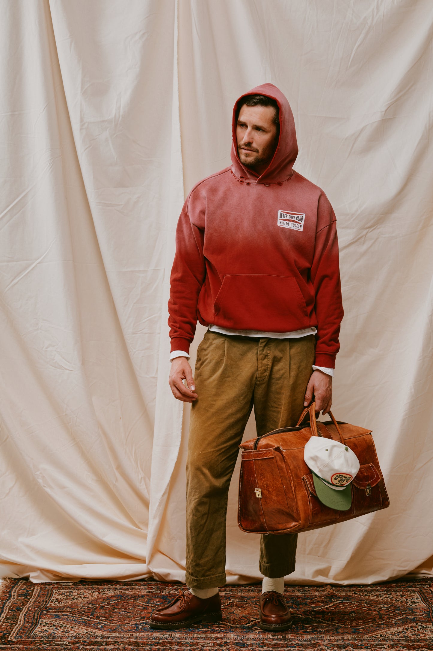 Heavyweight Hoodie - Sun-Dyed Red