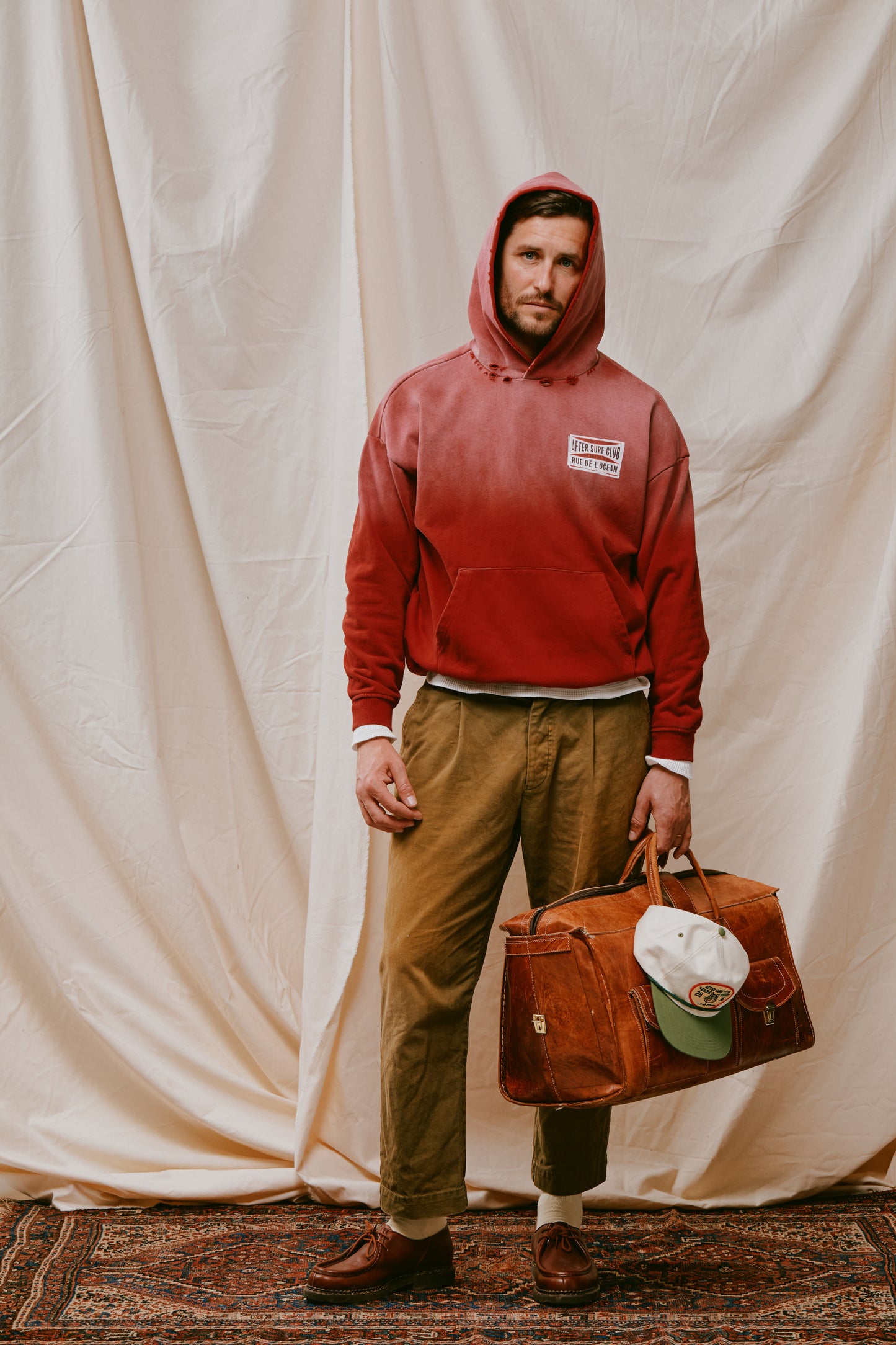 Heavyweight Hoodie - Sun-Dyed Red