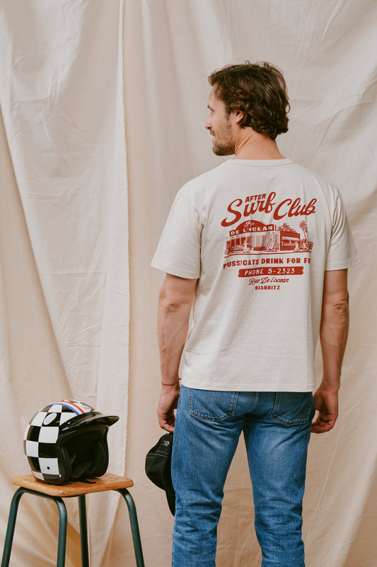 Heavy Tee - Pussycat Club - Cream